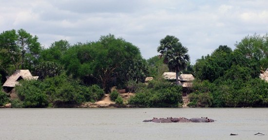 Selous Wilderness Camp view on a Safari in Tanzania's Selous Game Reserve