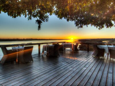 Botswana Safari at Chobe Game Lodge deck