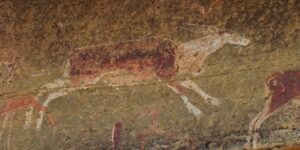 San rock art in the Drakensberg, South Africa